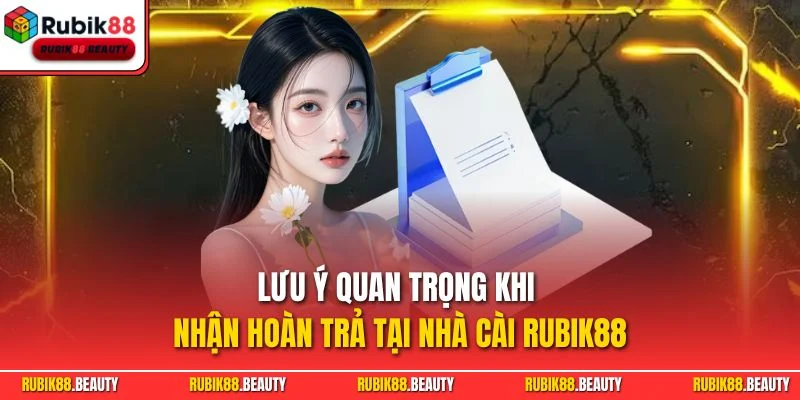 Lưu ý quan trọng khi nhận hoàn trả tại nhà cài RUBIK88